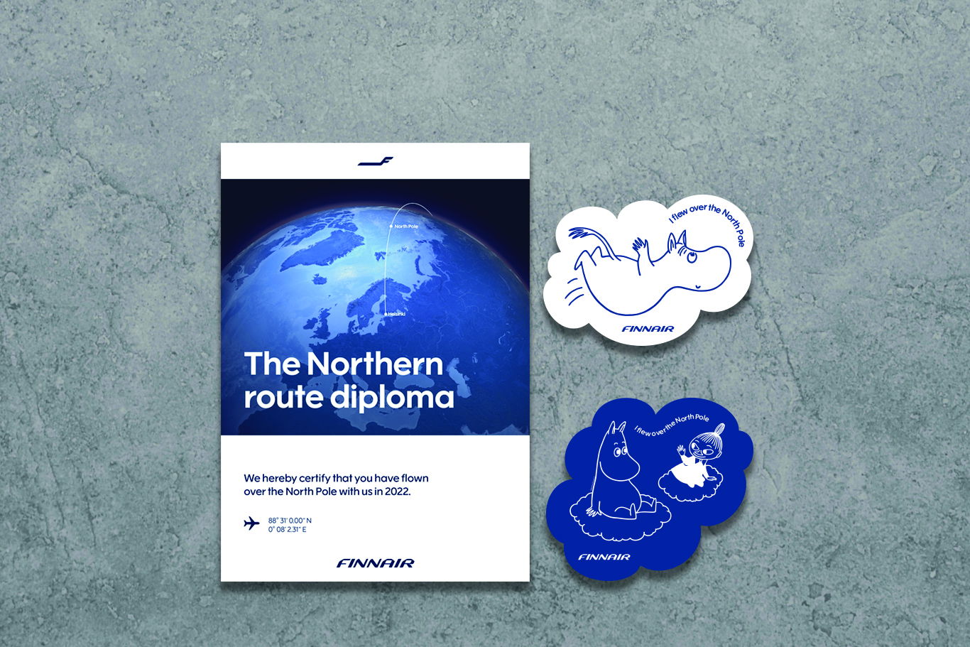 Finnair expide diplomas por sobrevolar el Polo Norte.