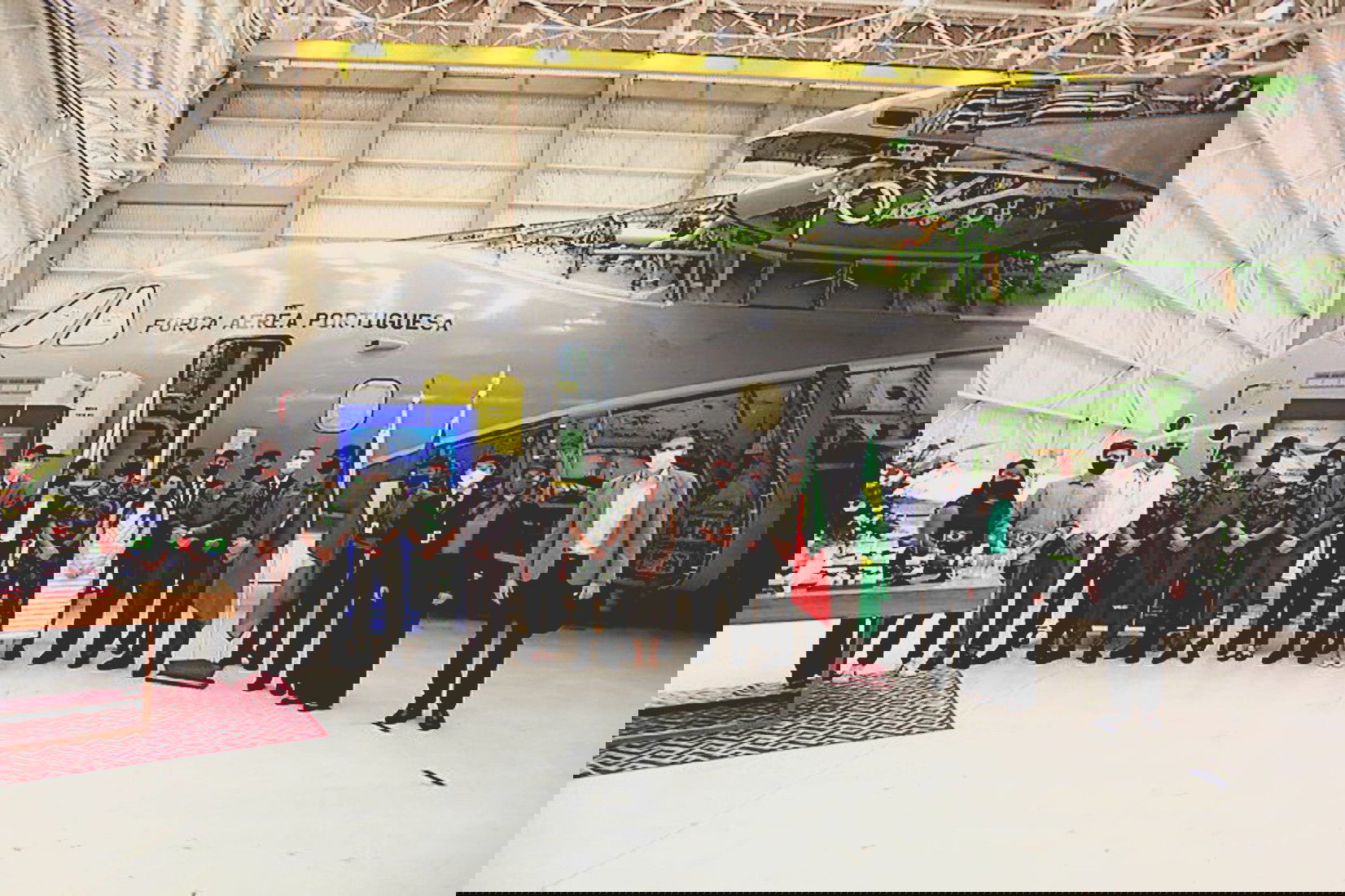 Encendido del primer KC-390 de Portugal