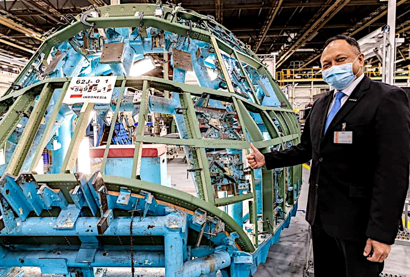 Indonesia’s first C-130J-30 in production