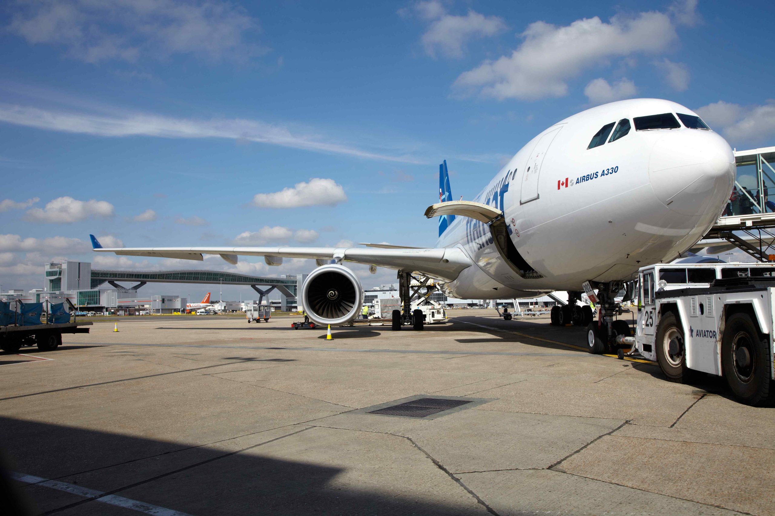Gatwick instala una plataforma digital de giros de aviones