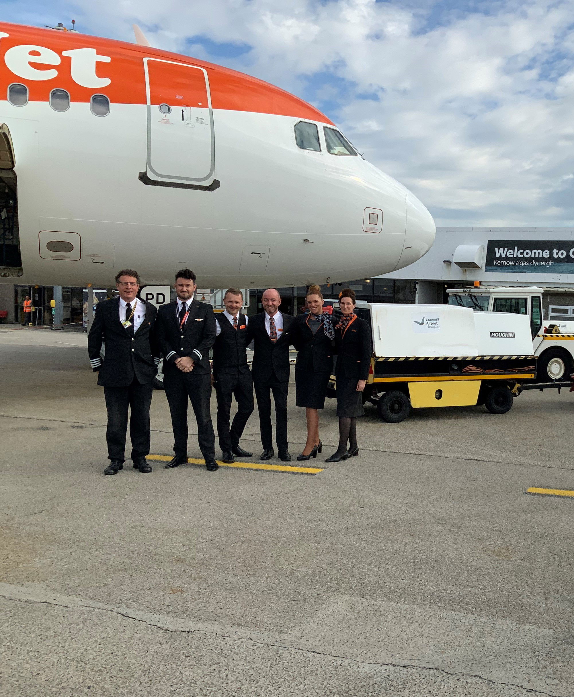 EasyJet inaugura el servicio Glasgow-Newquay