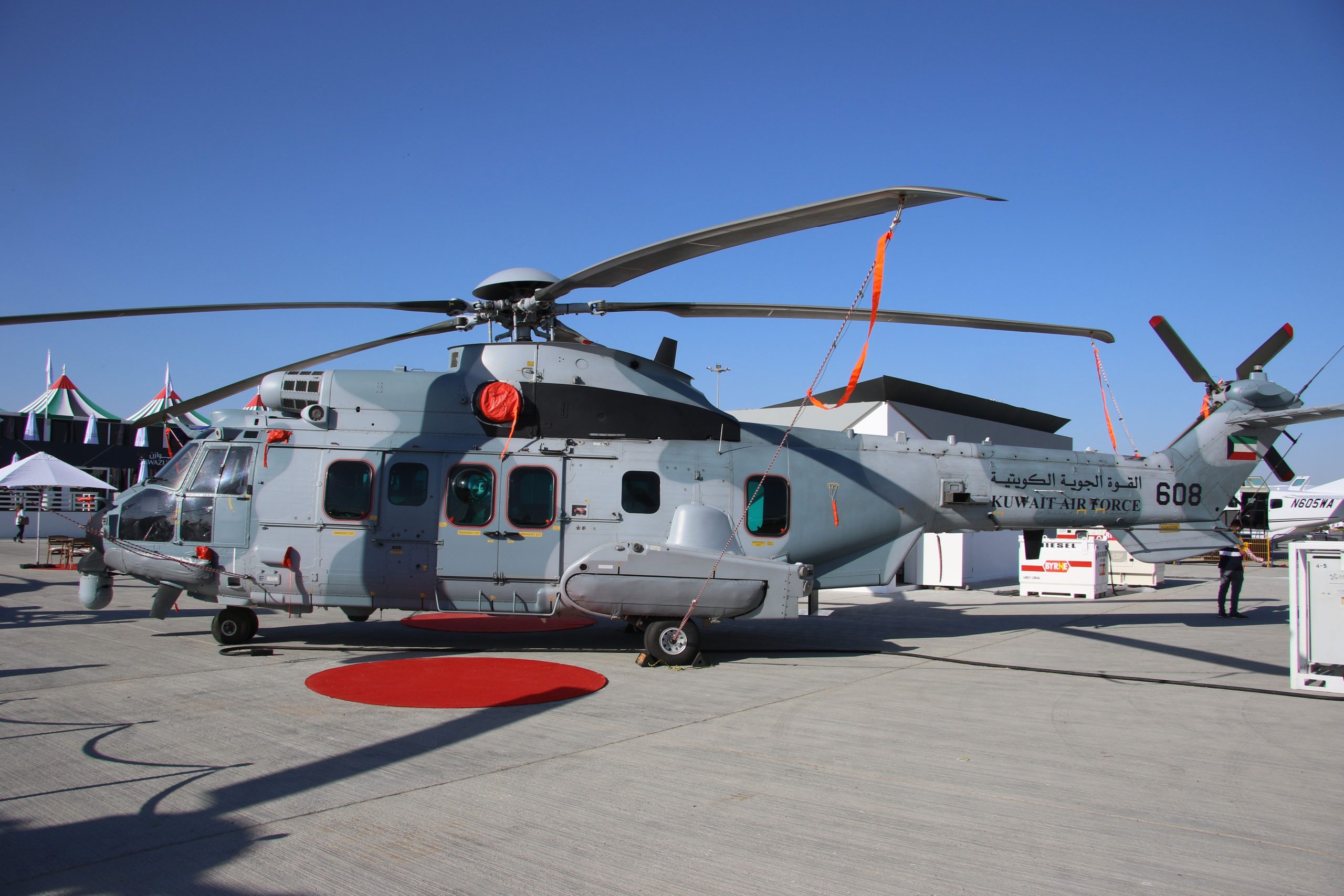 Kuwaiti H225M Caracal at Dubai Airshow