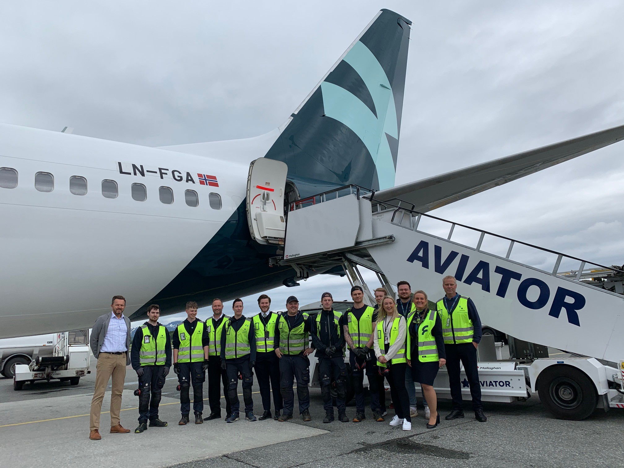 Aviator provides handling to first Flyr flight