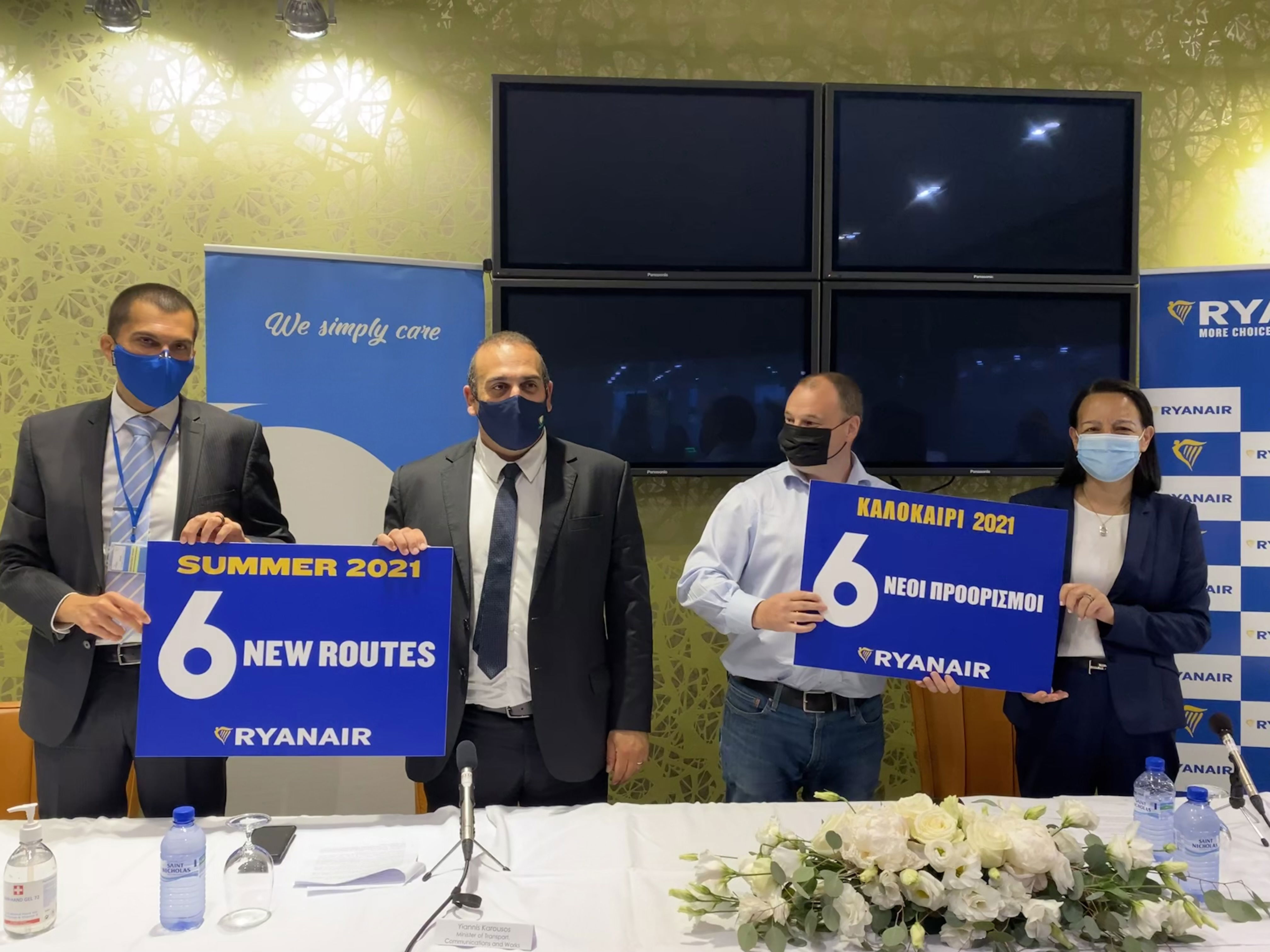 Hermes Airports celebrates Ryanair’s Cyprus summer schedule