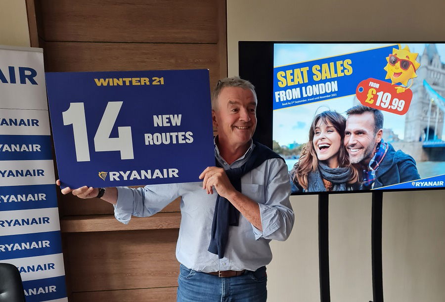 Ryanair revela el horario de invierno en Londres