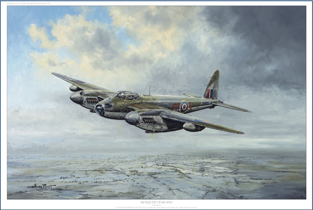 Gane una copia firmada de Mosquito BMk.25 de Michael Rondot