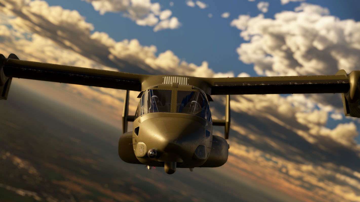 Osprey touches down in Microsoft Flight Simulator