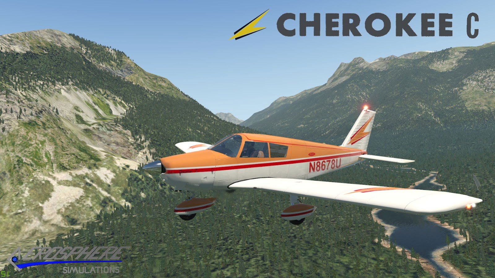 Piper Cherokee aterriza en X-Plane