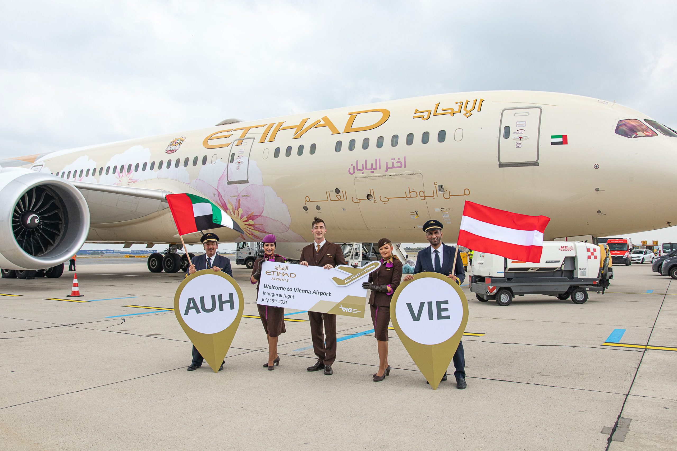 Etihad Airways inaugurates Vienna-Abu Dhabi route
