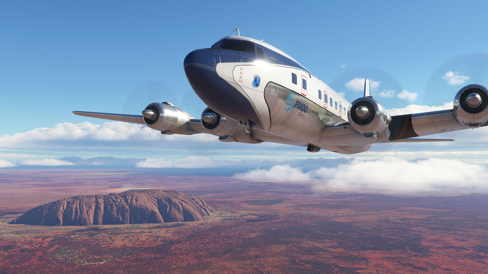 PMDG Douglas DC-6 Disponible en el mercado de Microsoft Flight Simulator.