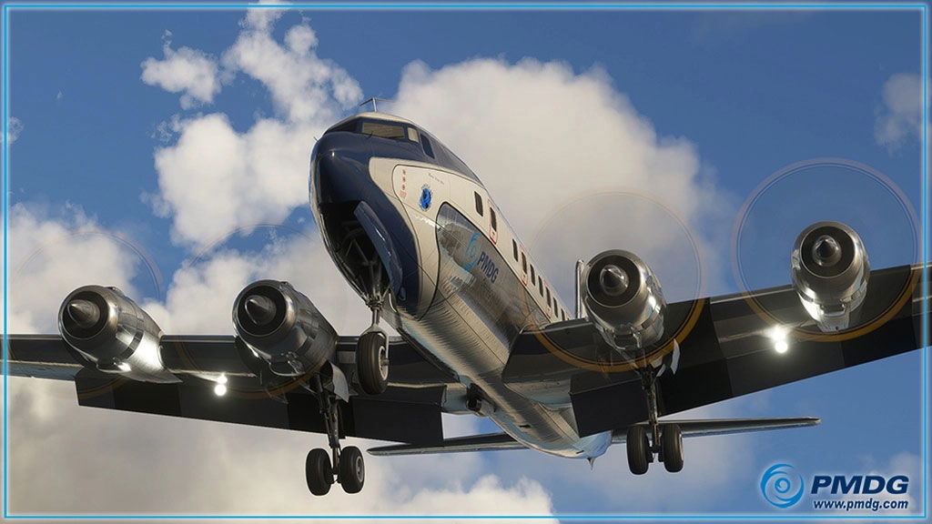 El PMDG DC-6 toma vuelo en Microsoft Flight Simulator