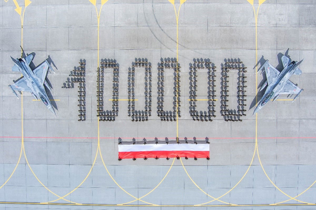 La flota de F-16 de Polonia supera las 100.000 horas de vuelo