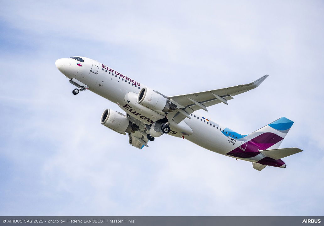 Eurowings se hace con el primer A320neo, y perfila el calendario de lanzamiento