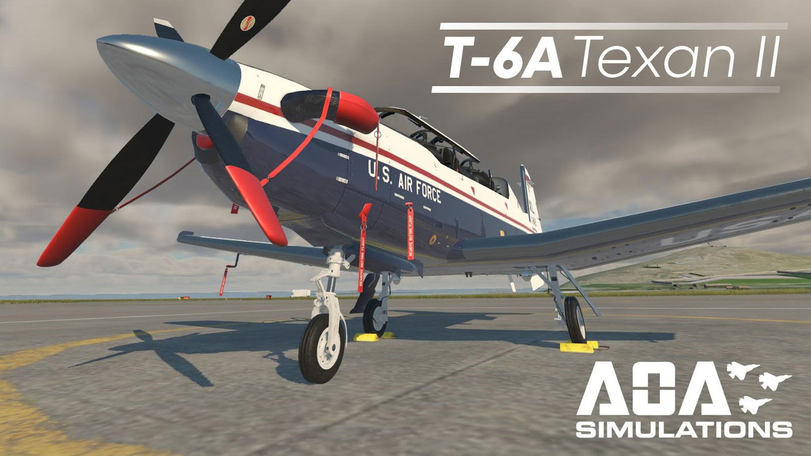 El T-6A Texan II vuela en X-Plane