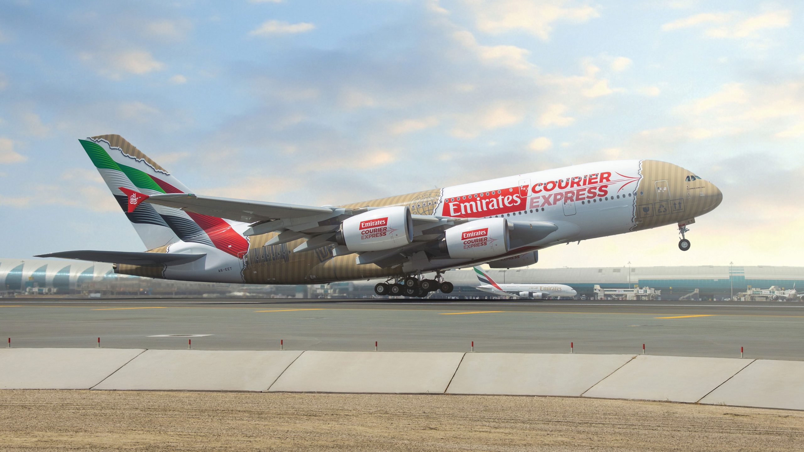 Emirates unveils A380 Courier Express livery