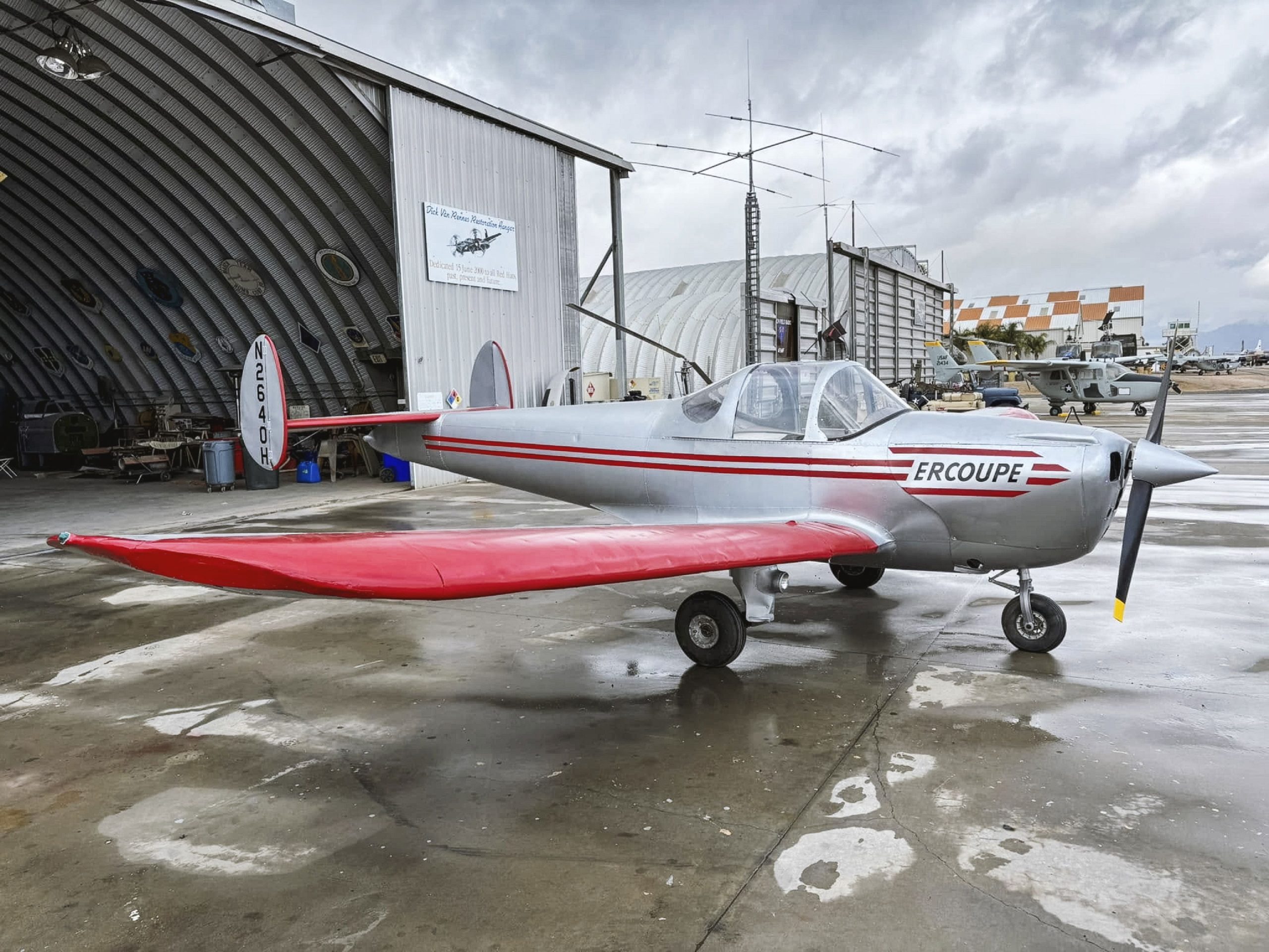 Tribute to rocket-assisted take-off Ercoupe!
