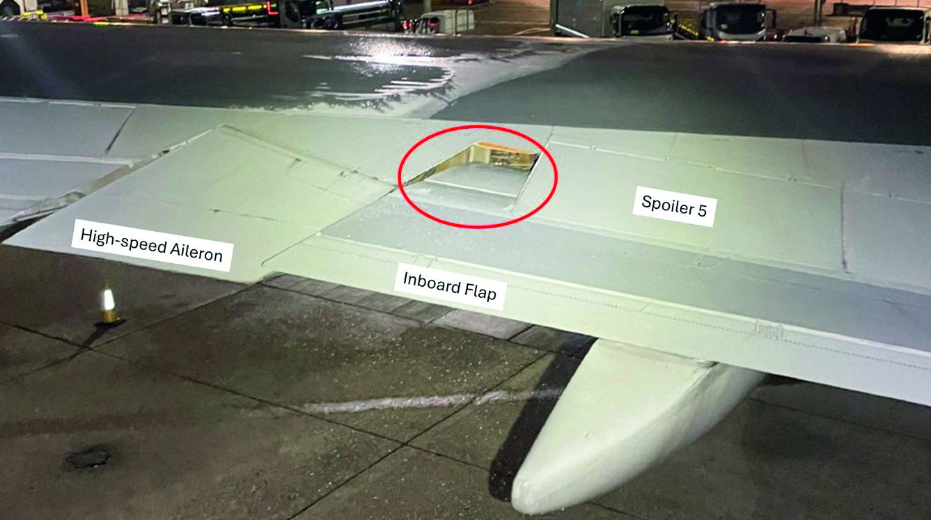 Wing panel falls off Boeing 747 at Heathrow