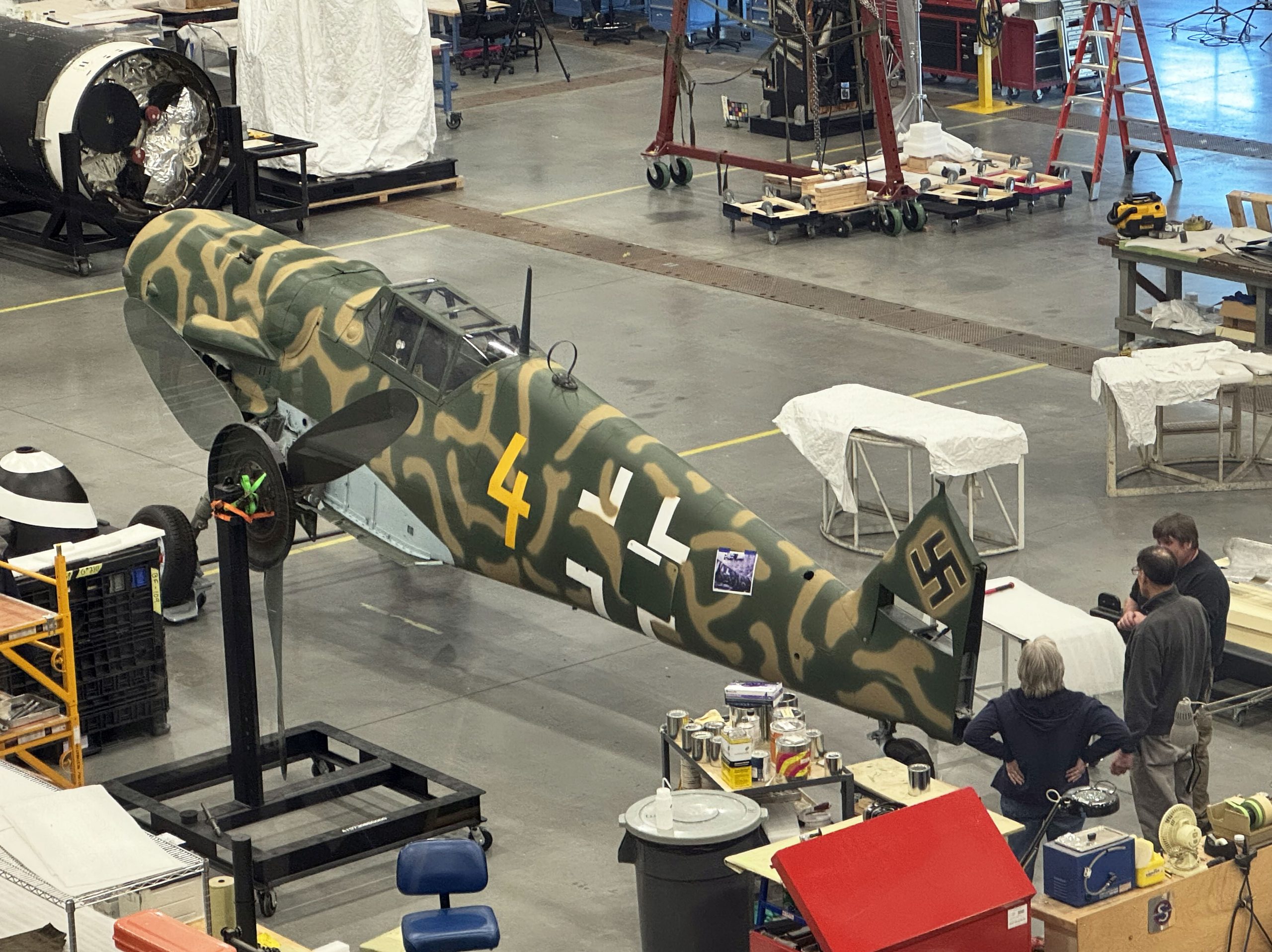 NASM Messerschmitt Bf 109 back in original scheme