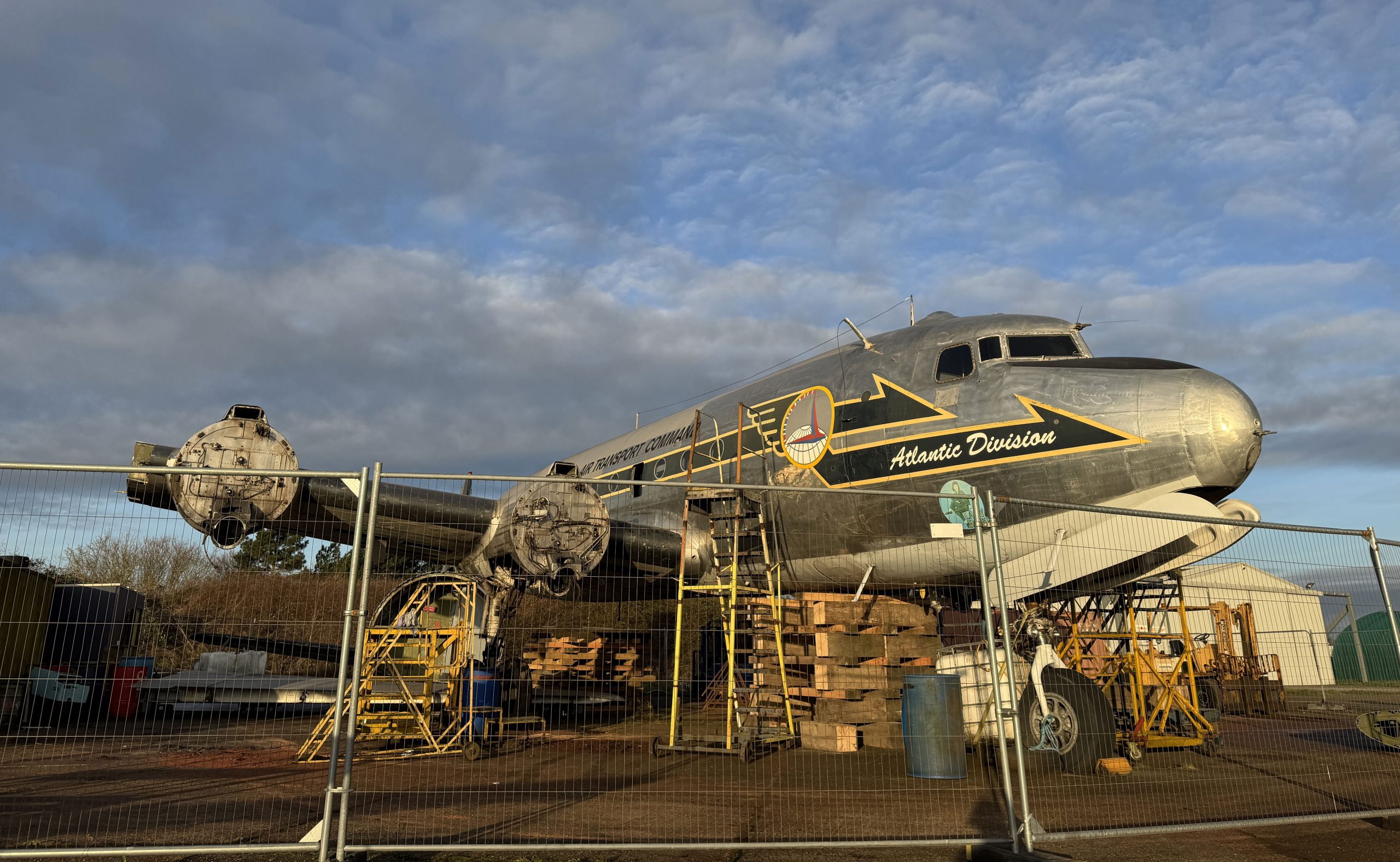 North Weald Douglas C-54 Skymaster scrapped