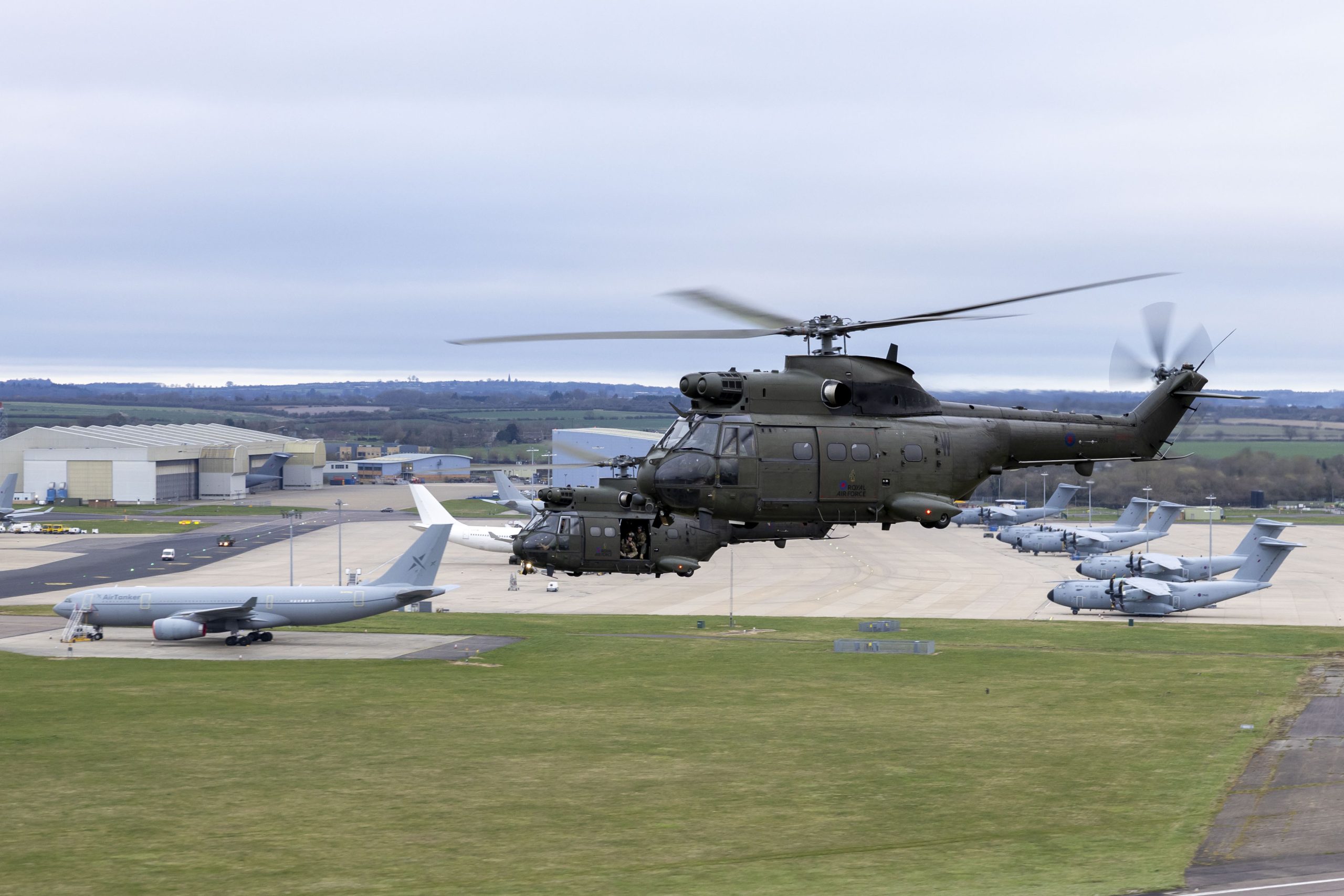Flypasts mark retirement of RAF Puma fleet