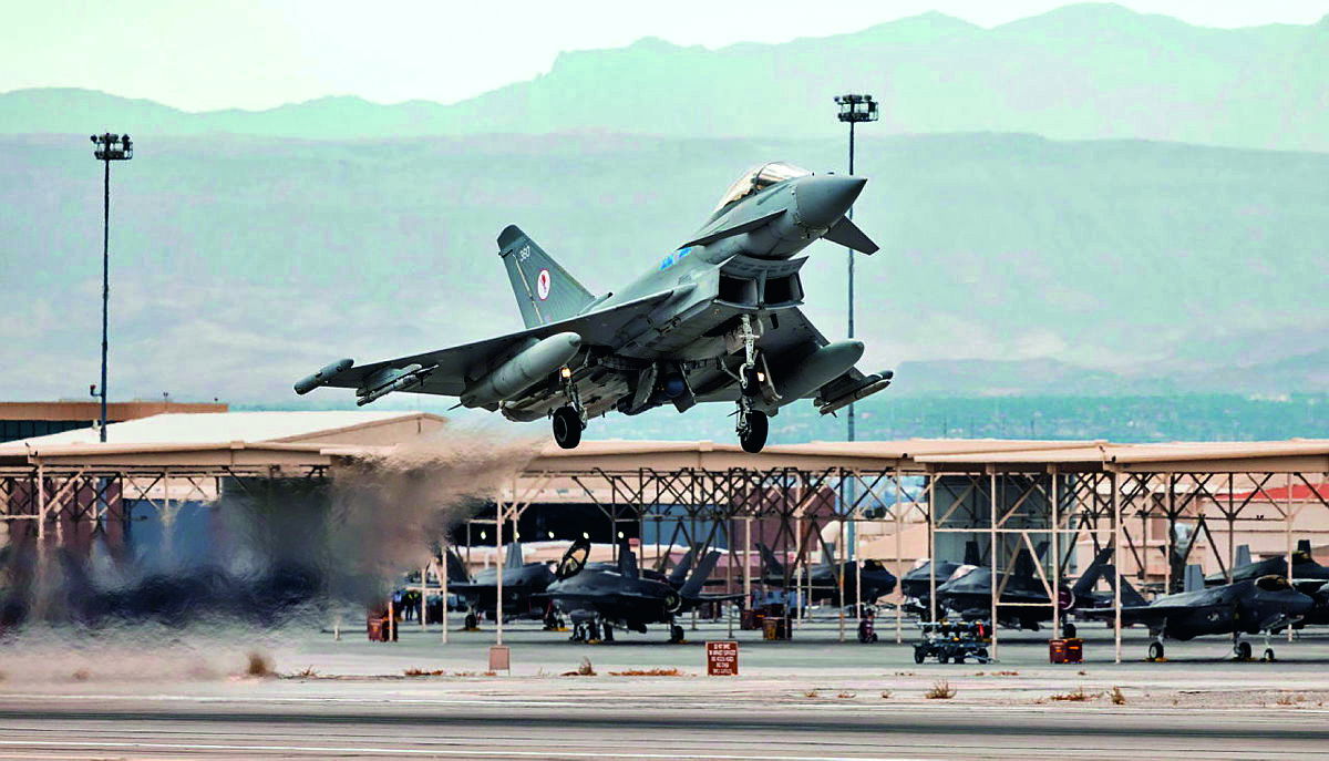 RAF Typhoons fly the flag for Britain