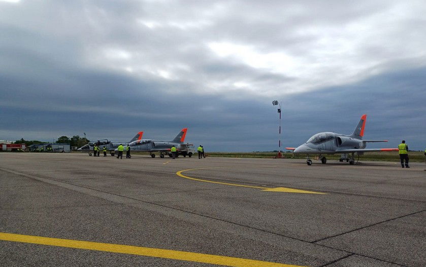 The Skyfox lands in Hungary