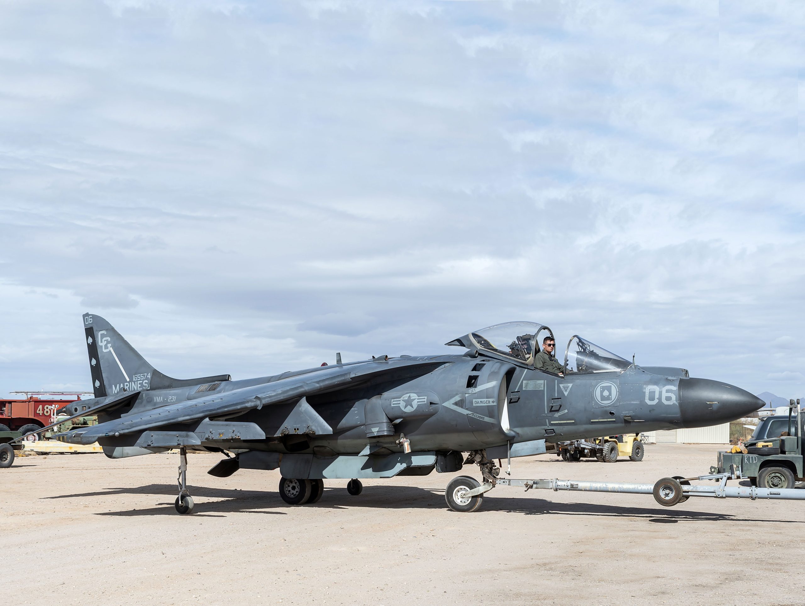 US Marine Corps AV-8B Harrier inducted to Pima Air and Space Museum